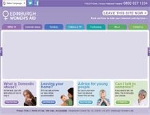 Tablet Screenshot of edinwomensaid.co.uk